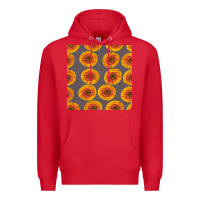 Red african fabric seamless pattern Premium Hoodie - BundleAndBundleShop