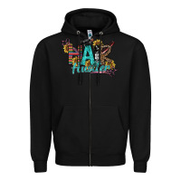 Black Hair Hustler Zipper Hoodie - SublimationCraftShop