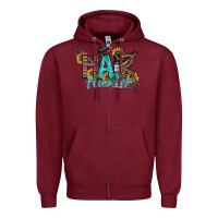 Burgundy Hair Hustler Zipper Hoodie - SublimationCraftShop