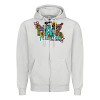 Dove Grey Hair Hustler Zipper Hoodie - SublimationCraftShop