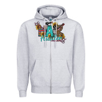 Heather Grey Hair Hustler Zipper Hoodie - SublimationCraftShop