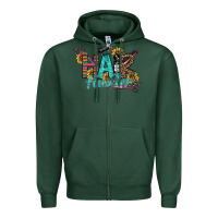 Sports Green Hair Hustler Zipper Hoodie - SublimationCraftShop