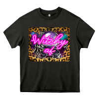 Witchy Af Crystal Ball Heavy Core Tee | Teevron