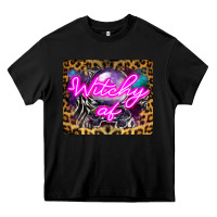 Black Witchy Af Crystal Ball Heavy Core Tee - LillyAllenDesigns