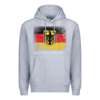 Heather Grey Germany German Flag Deutschland Souvenir Gift Alemania Premium Hoodie - minhPixels