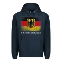 Navy Germany German Flag Deutschland Souvenir Gift Alemania Premium Hoodie - minhPixels