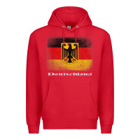 Red Germany German Flag Deutschland Souvenir Gift Alemania Premium Hoodie - minhPixels