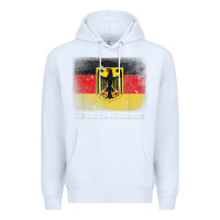 White Germany German Flag Deutschland Souvenir Gift Alemania Premium Hoodie - minhPixels