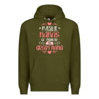 Army Green Gift for 1st Time Great Nana  Great Nana Premium Hoodie - minhPixels