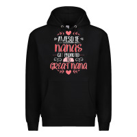 Black Gift for 1st Time Great Nana  Great Nana Premium Hoodie - minhPixels