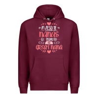 Burgundy Gift for 1st Time Great Nana  Great Nana Premium Hoodie - minhPixels
