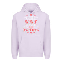 Lilac Gift for 1st Time Great Nana  Great Nana Premium Hoodie - minhPixels