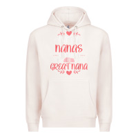 Pale Pink Gift for 1st Time Great Nana  Great Nana Premium Hoodie - minhPixels