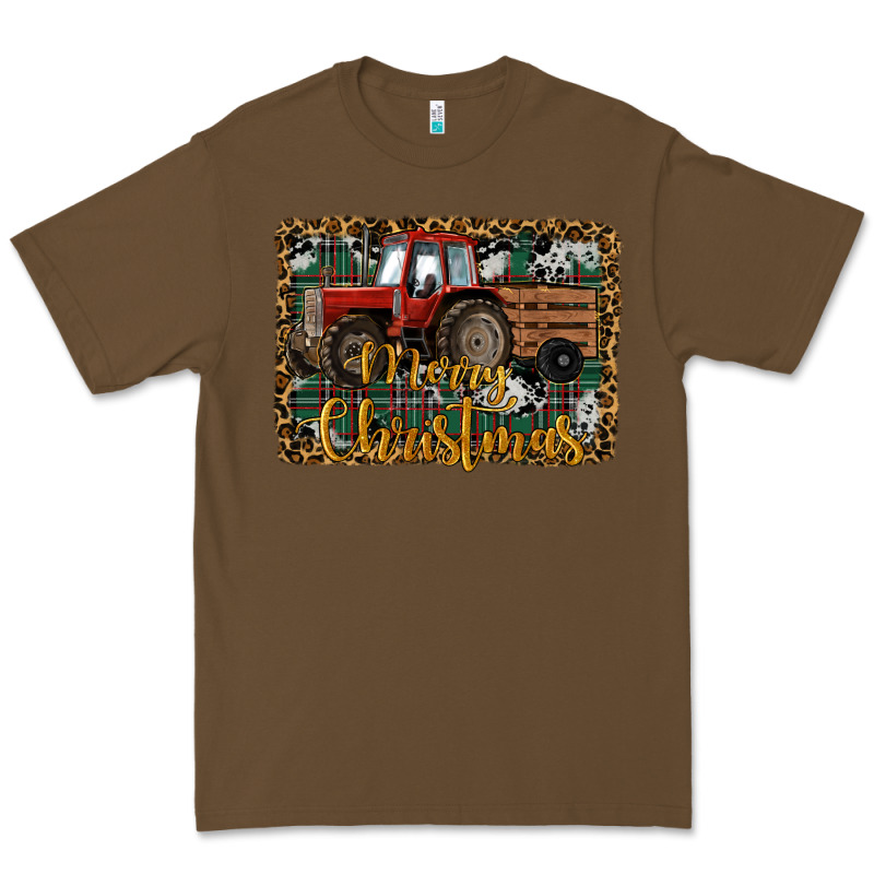Merry Christmas Farm Tractor Premium Tee by RanaPortraitStore | Teevron
