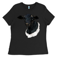Black dorper sheep Ladies Tee - RanaPortraitStore