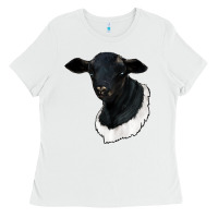 White dorper sheep Ladies Tee - RanaPortraitStore
