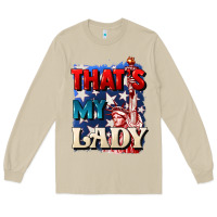 Mushroom Thats my lady 4th of july Long Sleeve Tee - CowGirlArtShop