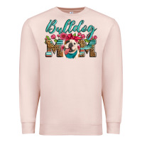 Pale Pink english bulldog mom Premium Sweatshirt - Artiststas