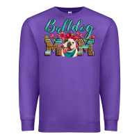 Purple english bulldog mom Premium Sweatshirt - Artiststas