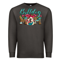 Smoke english bulldog mom Premium Sweatshirt - Artiststas