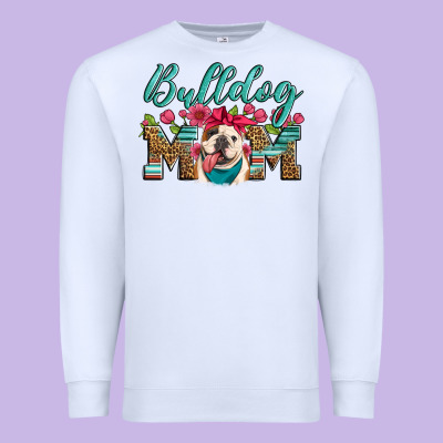 English Bulldog Mom Premium Sweatshirt Designed By Artiststas