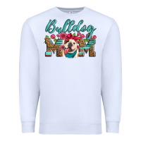 White english bulldog mom Premium Sweatshirt - Artiststas
