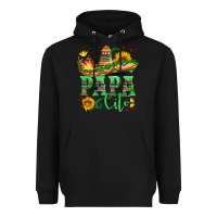 Black papa cito with sunflowers and sombrero Heavyweight Hoodie - Artiststas
