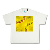 Pistachio distressed softball pattern Urban Heavy Tee - TumblerDesignByShophia