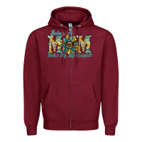 Burgundy being a mom makes my life complete Zipper Hoodie - SublimationCraftShop