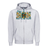 Heather Grey being a mom makes my life complete Zipper Hoodie - SublimationCraftShop