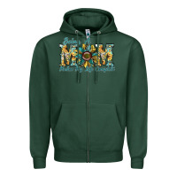 Sports Green being a mom makes my life complete Zipper Hoodie - SublimationCraftShop