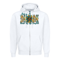 White being a mom makes my life complete Zipper Hoodie - SublimationCraftShop