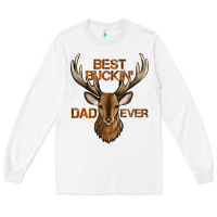 White best buckin' dad ever deer Long Sleeve Tee - Jasminsmagicworld