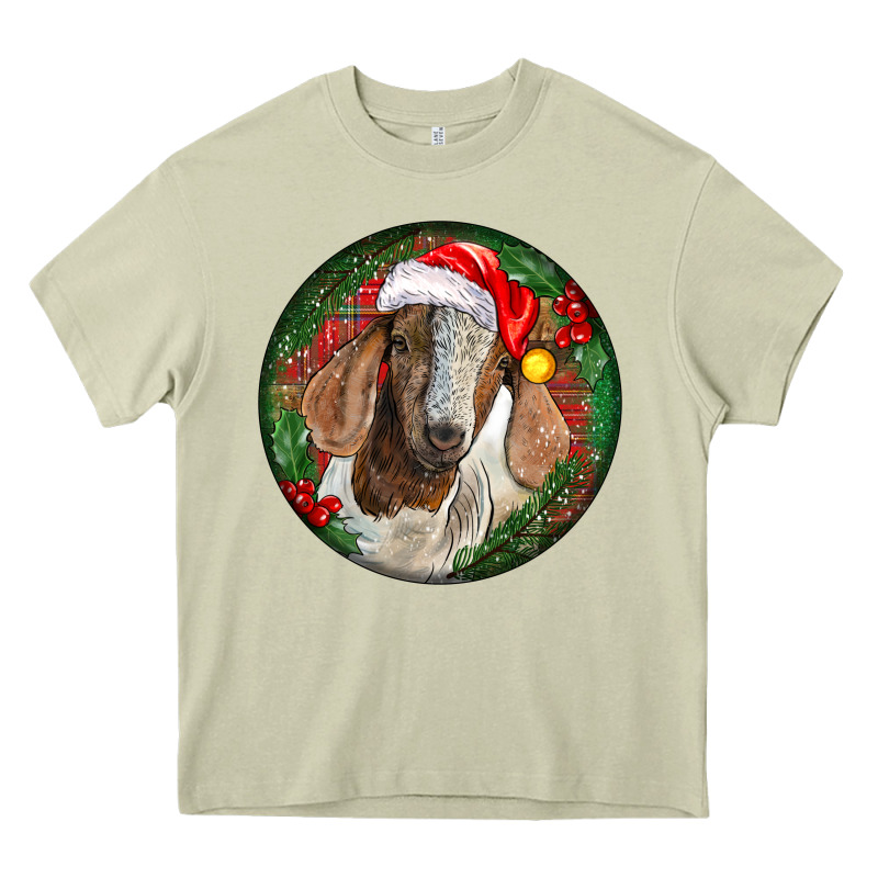 Boer Goat Christmas Heavy Core Tee by LillyAllenDesigns | Teevron