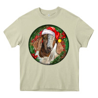 Mossy Boer Goat Christmas Heavy Core Tee - LillyAllenDesigns