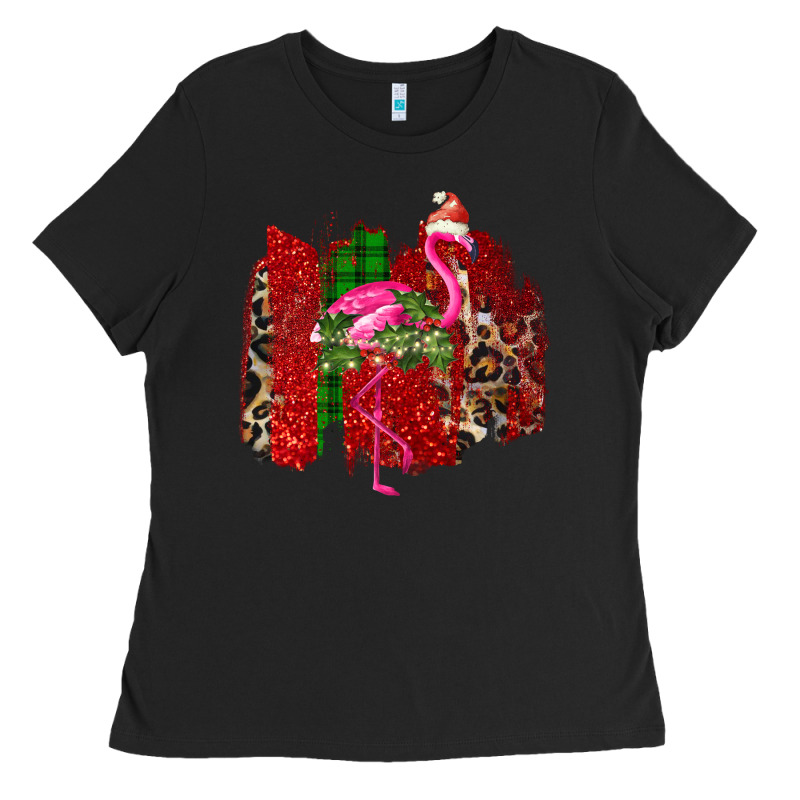Christmas Flamingo Ladies Tee by Bettercallsaul | Teevron