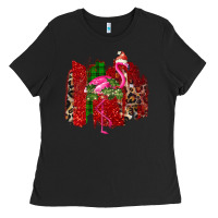 Black Christmas Flamingo Ladies Tee - Bettercallsaul