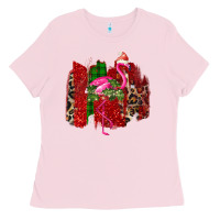 Bubblegum Pink Christmas Flamingo Ladies Tee - Bettercallsaul