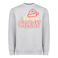 Heather Grey cousin crew Heavyweight Sweatshirt - CowhideDigitalArt