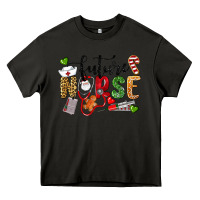 Asphalt Chrismas future nurse Heavy Core Tee - LillyAllenDesigns
