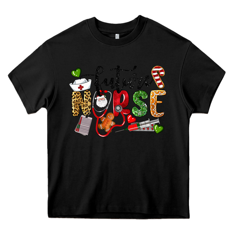 Chrismas Future Nurse Heavy Core Tee by LillyAllenDesigns | Teevron