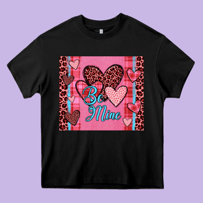 Be Mine Heart Tumbler Heavy Core Tee Designed By Jahusdesignshop
