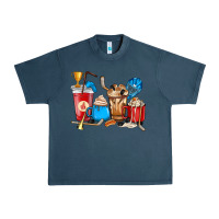 Midnight Navy Hockey coffee cups Urban Heavy Tee - HowdyJamesFarm