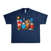 Navy Hockey coffee cups Urban Heavy Tee - HowdyJamesFarm