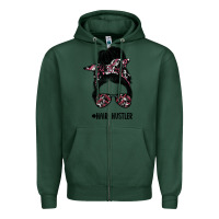 Sports Green hair hustler Zipper Hoodie - SublimationCraftShop