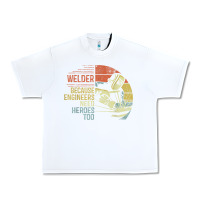 White Mens Welder Because Engineers Need Heroes Too Gifts Funny Welding Urban Heavy Tee - minhPixels