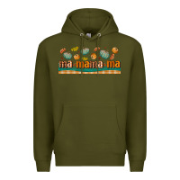 Army Green fall mama libbey glass Premium Hoodie - BundleAndBundleShop