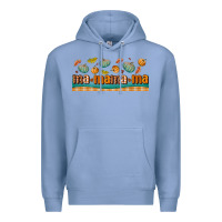 Colony Blue fall mama libbey glass Premium Hoodie - BundleAndBundleShop
