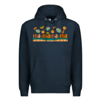 Navy fall mama libbey glass Premium Hoodie - BundleAndBundleShop