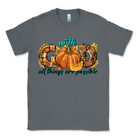 Charcoal Heather With God All Things Are Possible Classic Tee - texasbilliewilder